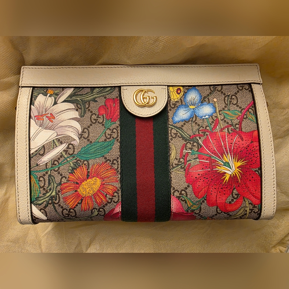 Authentic Limited Edition Gucci Ophidia Flora Shoulder/ Crossbody Bag
